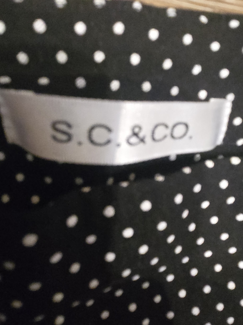 S.C. & Co. Black & White Polka Dot Shorts - Picture 5 of 7
